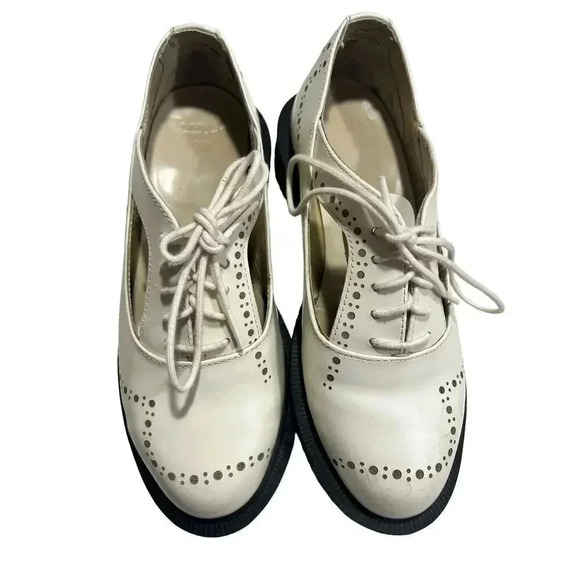 DR.MARTENS cream Kensington brogues “ruby” size 5 - Picture 10 of 12